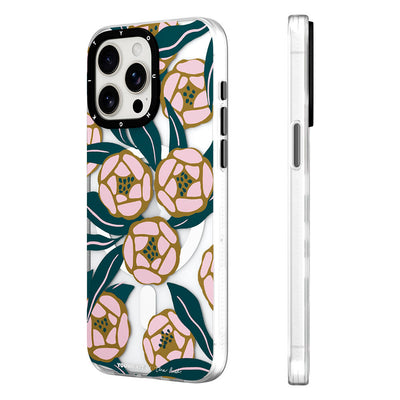Apple iPhone 15 Pro Kılıf Magsafe Şarj Özellikli YoungKit Huagu Serisi Kapak Pembe