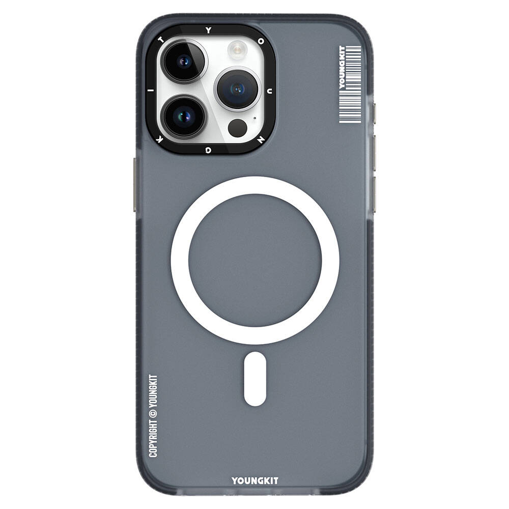 Apple iPhone 15 Pro Kılıf Magsafe Şarj Özellikli Youngkit Jiansha Serisi Kapak Pembe