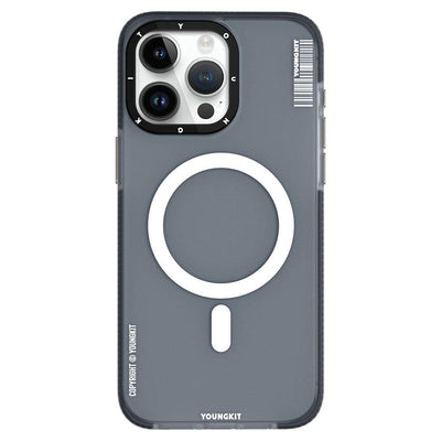 Apple iPhone 15 Pro Kılıf Magsafe Şarj Özellikli Youngkit Jiansha Serisi Kapak Pembe