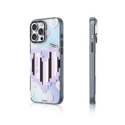 Apple iPhone 15 Pro Kılıf Magsafe Şarj Özellikli Youngkit Love Serisi Kapak Pembe