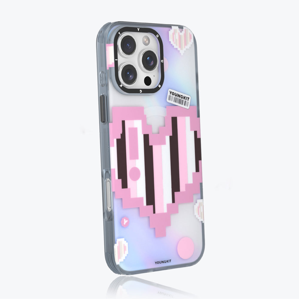 iPhone 15 Pro Kılıf M-safe Şarj Özellikli Youngkit Love Serisi Kılıf