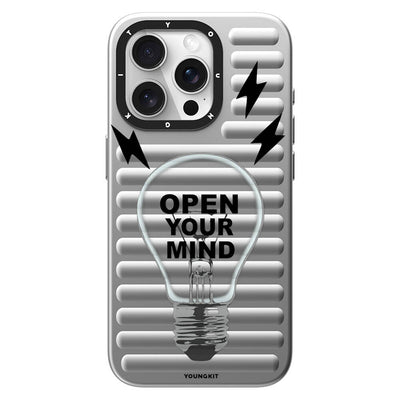Apple iPhone 15 Pro Kılıf Magsafe Şarj Özellikli Youngkit Open Mind Serisi Kapak Siyah