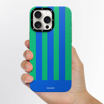 iPhone 15 Pro Kılıf M-safe Şarj Özellikli Youngkit Striped Piano Keys Serisi Kılıf