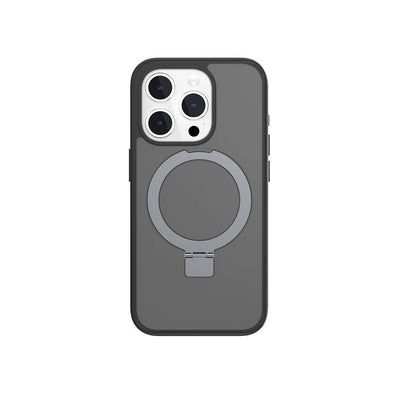 Apple iPhone 15 Pro Kılıf Magsafe Şarj Özellikli Yüzük Standlı Lisanslı Switcheasy Magstand-M Kapak Renksiz