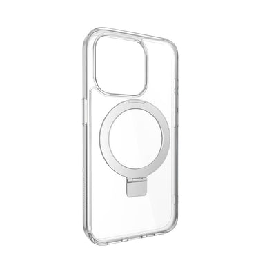 Apple iPhone 15 Pro Kılıf Magsafe Şarj Özellikli Yüzük Standlı Lisanslı Switcheasy Magstand-M Kapak Renksiz