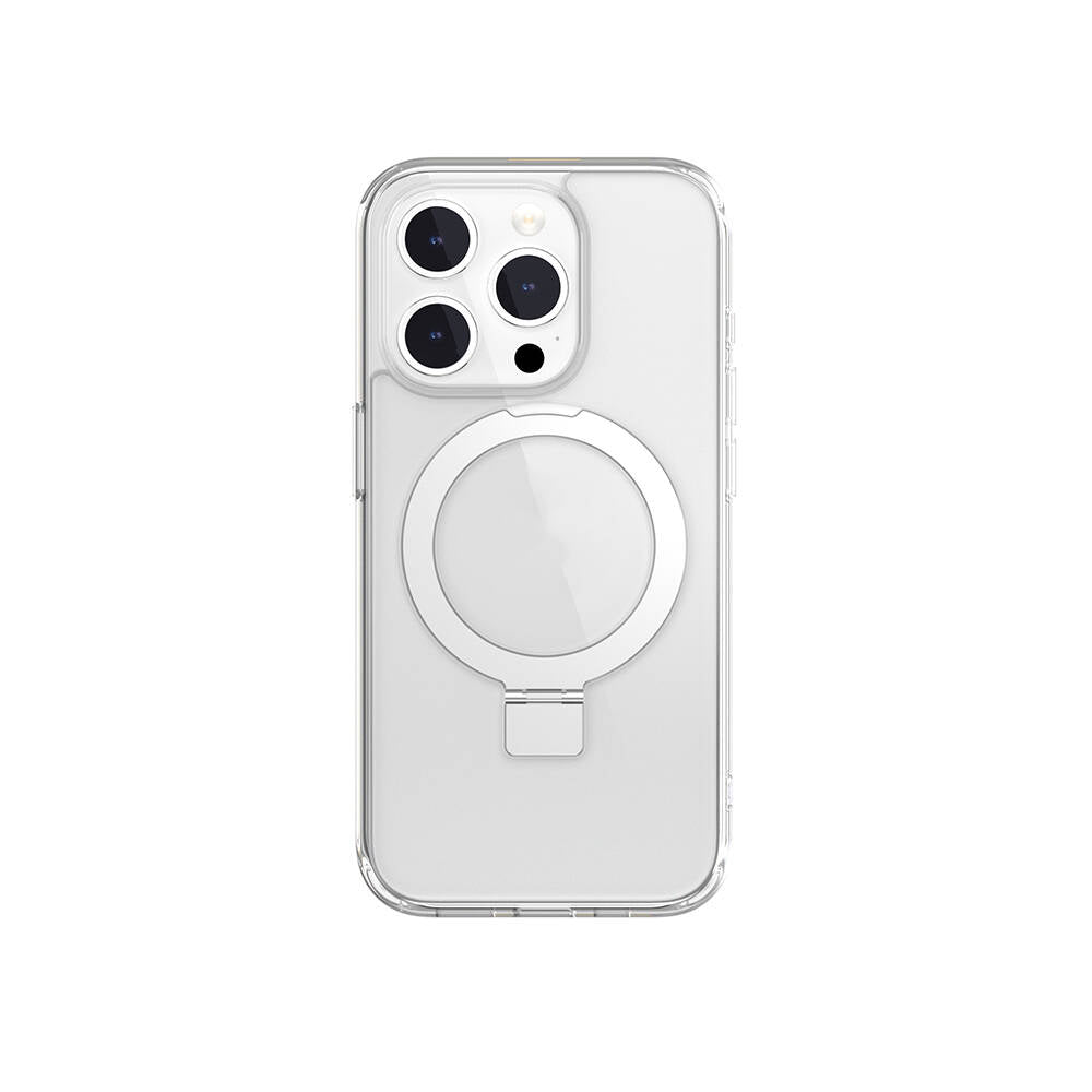 iPhone 15 Pro Kılıf M-safe Şarj Özellikli Yüzük Standlı Lisanslı Switcheasy Magstand-M Kılıf