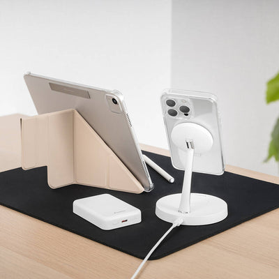 Apple iPhone 15 Pro Kılıf Magsafe Şarj Özellikli Yüzük Standlı Lisanslı Switcheasy Magstand-M Kapak Renksiz