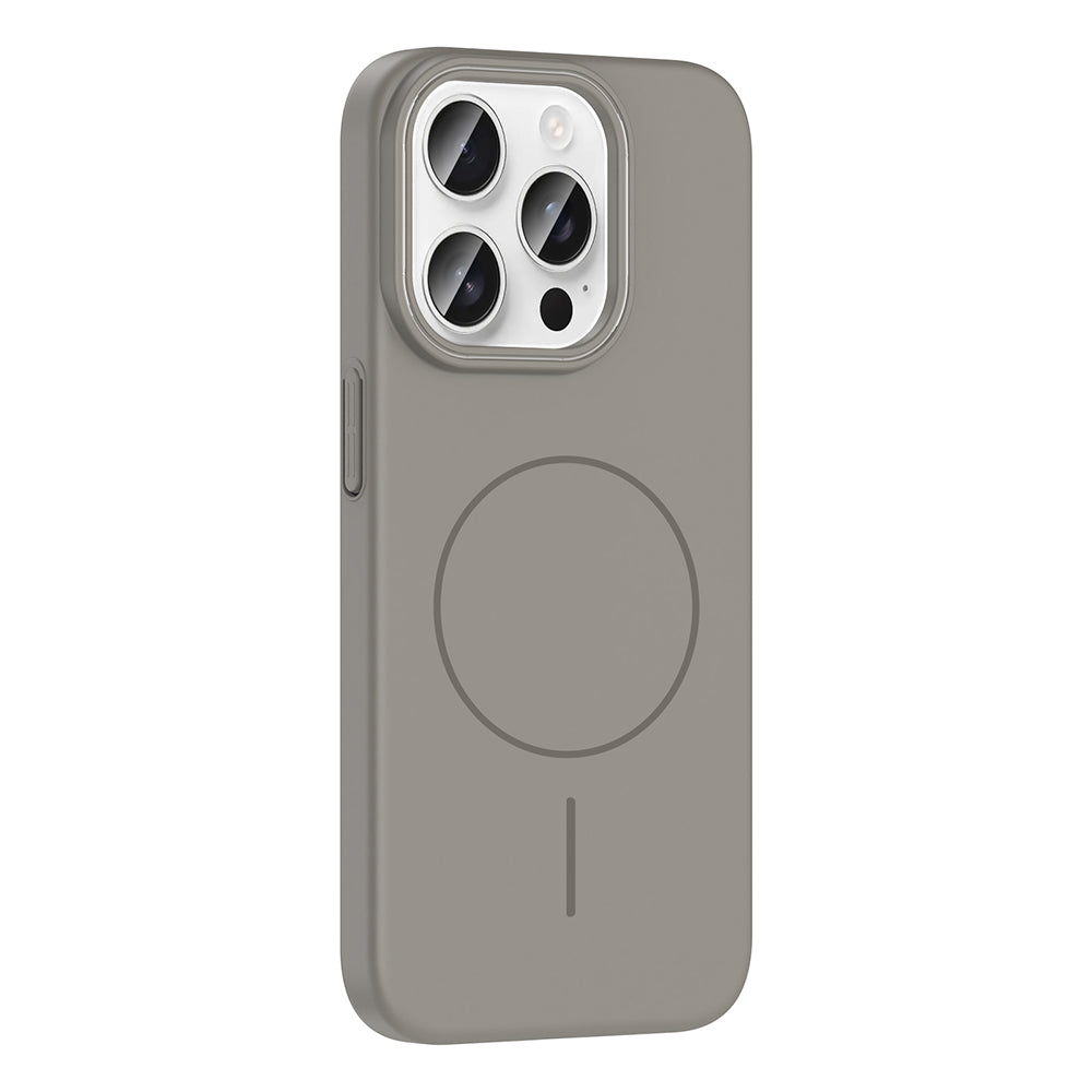 Apple iPhone 15 Pro Kılıf M-safe Şarj Özellikli Zore Ruby Sert Kapak Lacivert