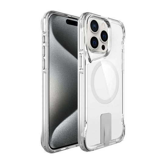 iPhone 15 Pro Kılıf M-safe Şarj Özellikli Zore T-Max Standlı Kılıf