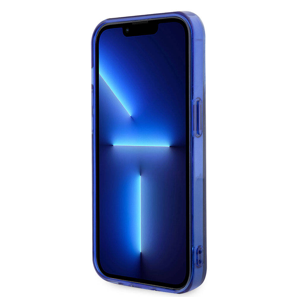 Apple iPhone 15 Pro Kılıf Mercedes Benz Orjinal Lisanslı Magsafe Şarj Özellikli Çift Katmanlı Mavi Yıldız Desenli Kapak Mavi