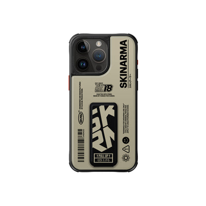 iPhone 15 Pro Kılıf SkinArma Desenli Airbag Tasarımlı Standlı Spunk Kılıf