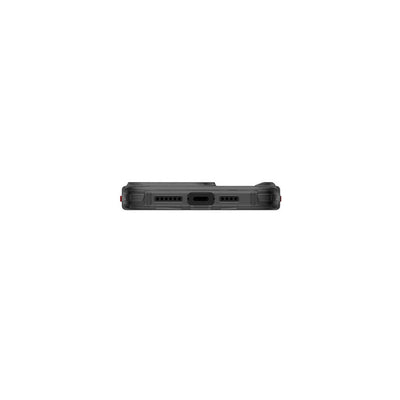 Apple iPhone 15 Pro Kılıf SkinArma Magsafe Şarj Özellikli Yazı Desenli Airbag Tasarımlı Orion Kapak Siyah