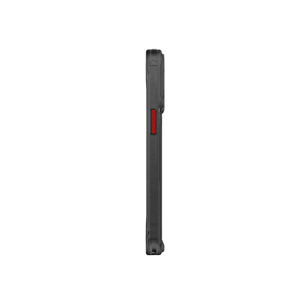 Apple iPhone 15 Pro Kılıf SkinArma Magsafe Şarj Özellikli Yazı Desenli Airbag Tasarımlı Orion Kapak Siyah
