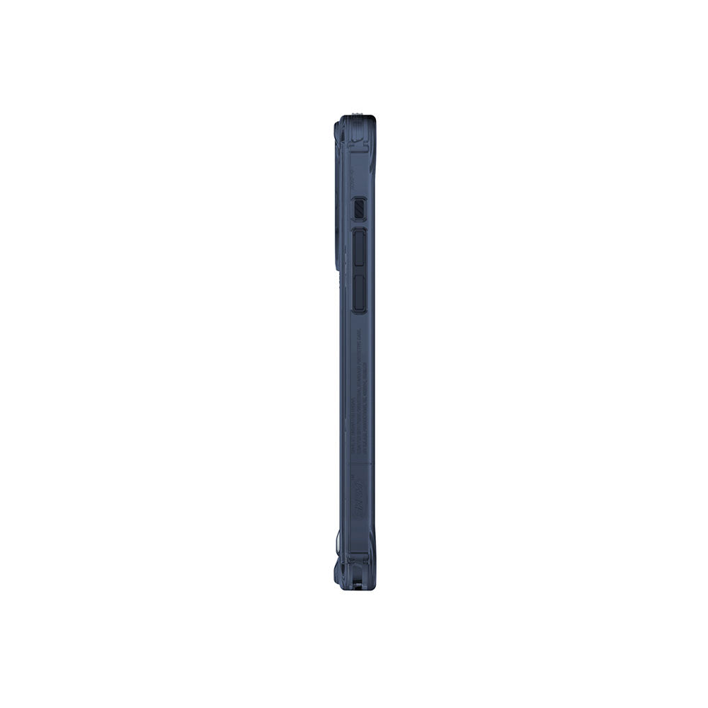 Apple iPhone 15 Pro Kılıf SkinArma Şeffaf Airbag Tasarımlı Magsafe Şarj Özellikli Saido Kapak Siyah