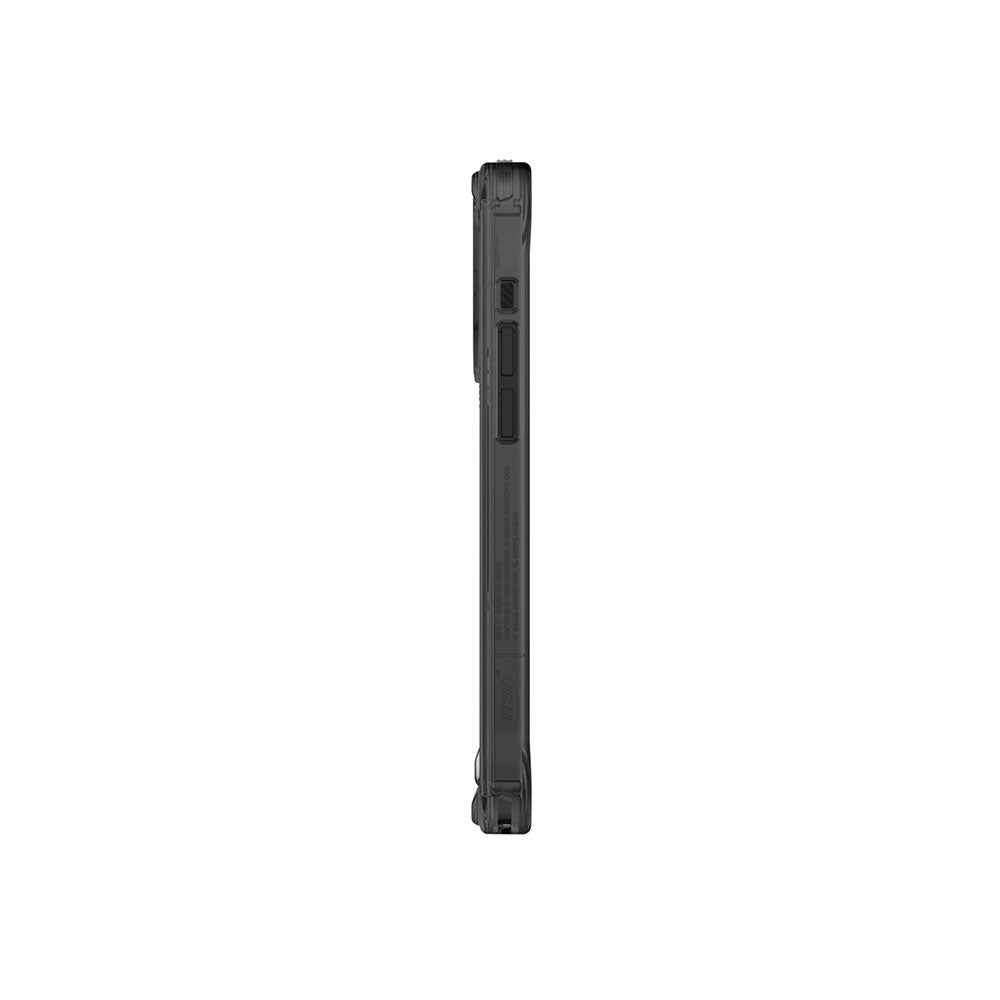Apple iPhone 15 Pro Kılıf SkinArma Şeffaf Airbag Tasarımlı Magsafe Şarj Özellikli Saido Kapak Siyah