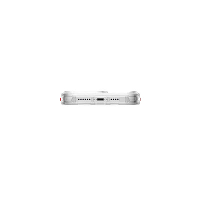 Apple iPhone 15 Pro Kılıf SkinArma Şeffaf Airbag Tasarımlı Magsafe Şarj Özellikli Saido Kapak Siyah