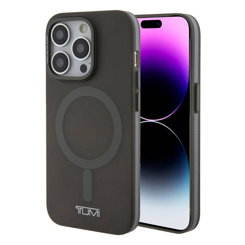 iPhone 15 Pro Kılıf TUMI Orjinal Lisanslı M-safe Şarj Özellikli Buzlu Mat Kılıf