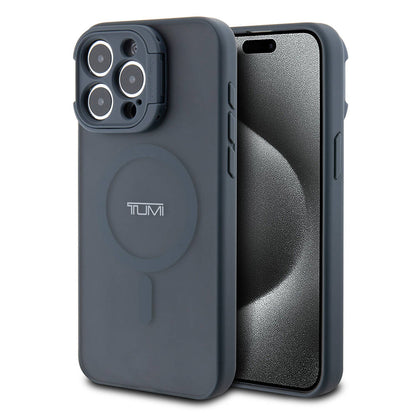 iPhone 15 Pro Kılıf TUMI Orjinal Lisanslı M-safe Şarj Özellikli Kamera Standlı Buzlu Mat Kılıf