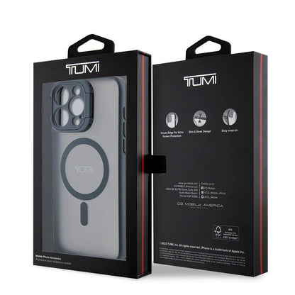 iPhone 15 Pro Kılıf TUMI Orjinal Lisanslı M-safe Şarj Özellikli Kamera Standlı Buzlu Mat Kılıf