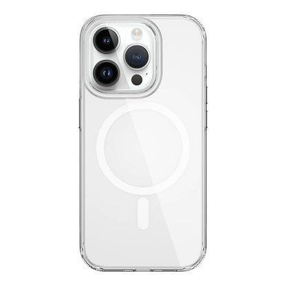iPhone 15 Pro Kılıf Wiwu BC-022 M-safe Şarj Özellikli Şeffaf Transparan Kılıf
