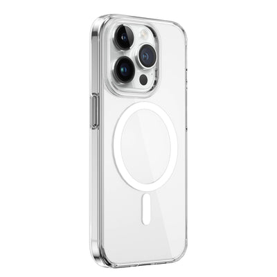 Apple iPhone 15 Pro Kılıf Wiwu FYY-014 Magsafe Şarj Özellikli Şeffaf Kapak Renksiz