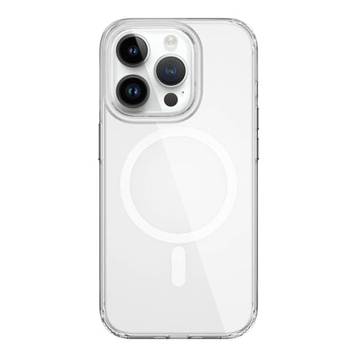 Apple iPhone 15 Pro Kılıf Wiwu FYY-014 Magsafe Şarj Özellikli Şeffaf Kapak Renksiz