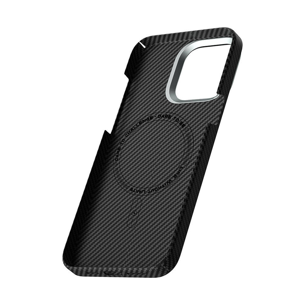 iPhone 15 Pro Kılıf Wiwu KJZ-017 Karbon Fiber 600D Explore Kevlar Kılıf