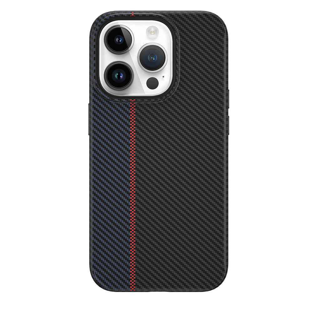 iPhone 15 Pro Kılıf Wiwu LCC-107 Karbon Fiber M-safe Şarj Özellikli Kamera Korumalı Kabon Kılıf