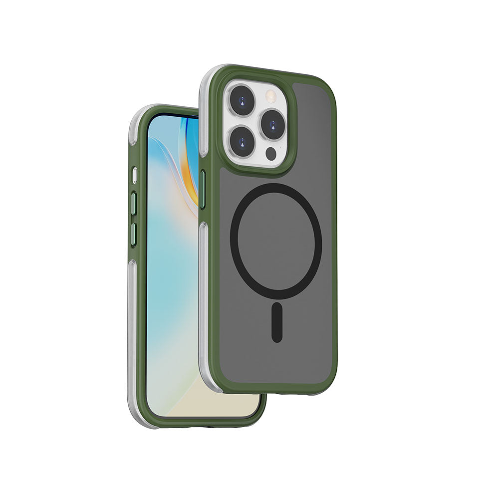 iPhone 15 Pro Kılıf Wiwu ZKK-012 M-safe Şarj Özellikli Air Cushion Kılıf