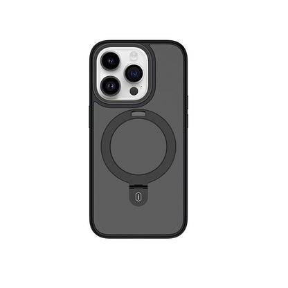 iPhone 15 Pro Kılıf Wiwu ZMM-010 M-safe Şarj Özellikli Mat Arka Yüzey Standlı Kılıf