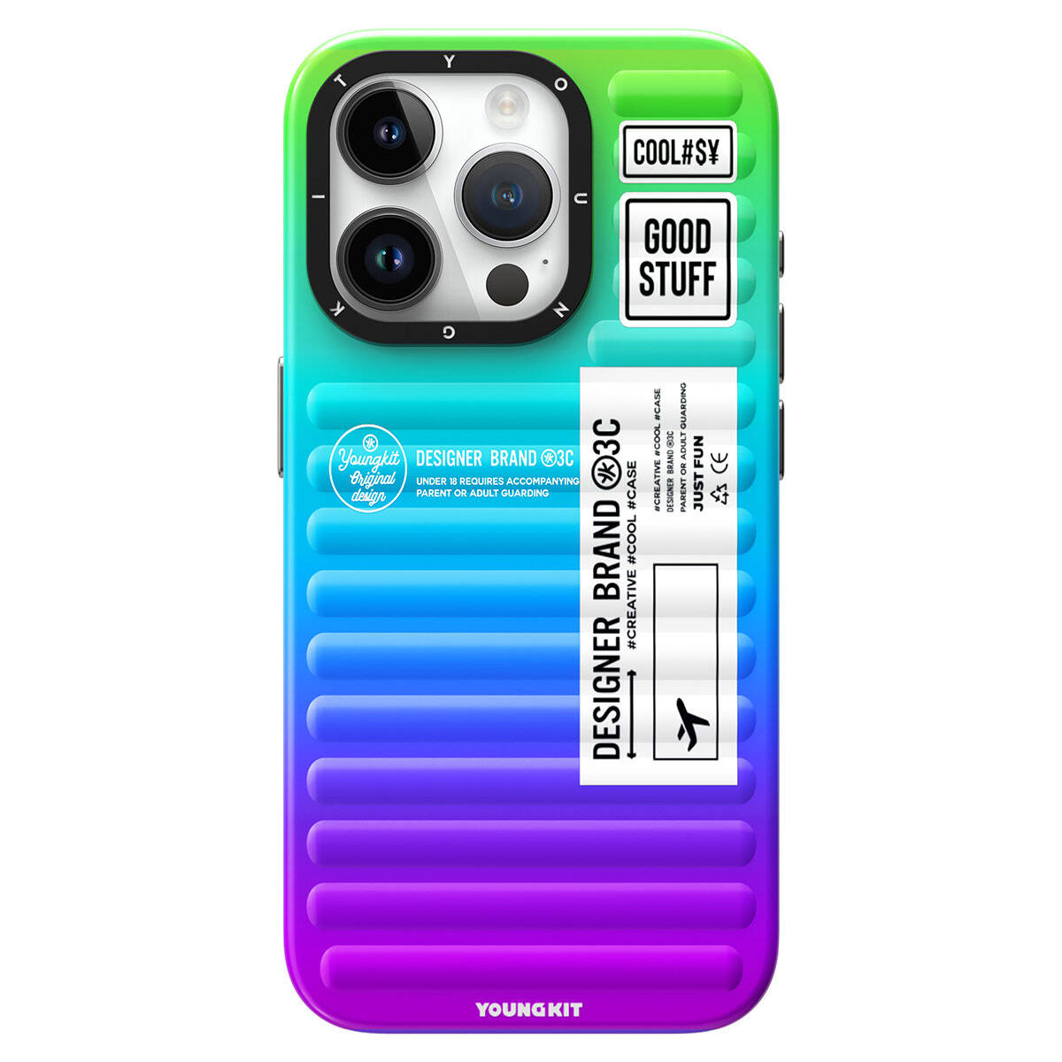 Apple iPhone 15 Pro Kılıf YoungKit The Secret Color Serisi Kapak Mor
