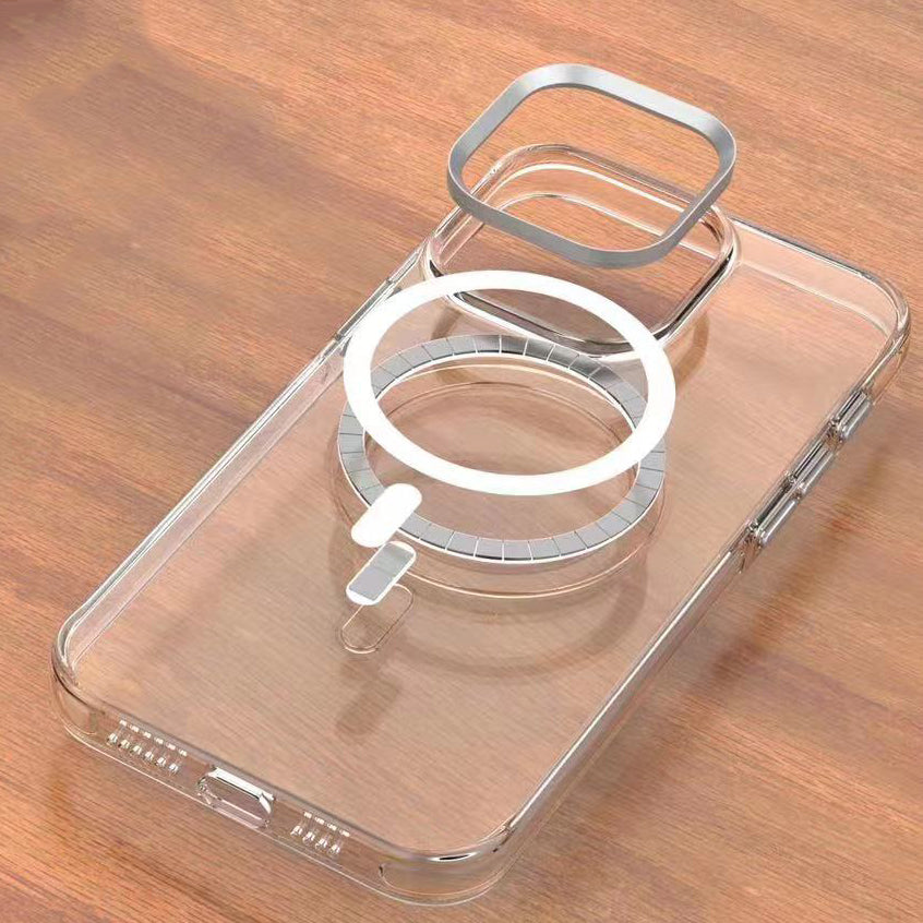 iPhone 15 Pro Kılıf Zore Wireless Şarj Özellikli Şeffaf Efsane Kılıf