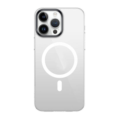 iPhone 15 Pro Kılıf Zore Wireless Şarj Özellikli Şeffaf G-Glass Kılıf