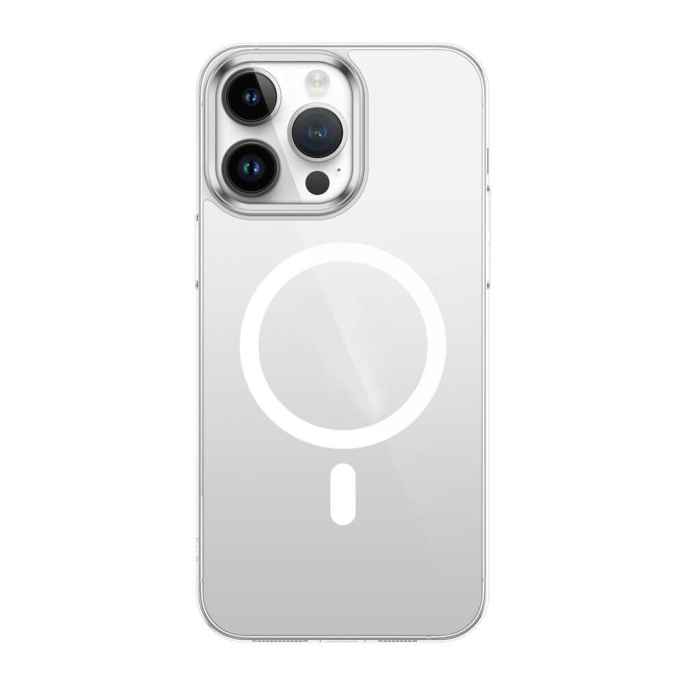 iPhone 15 Pro Kılıf Zore Wireless Şarj Özellikli Şeffaf G-Glass Kılıf