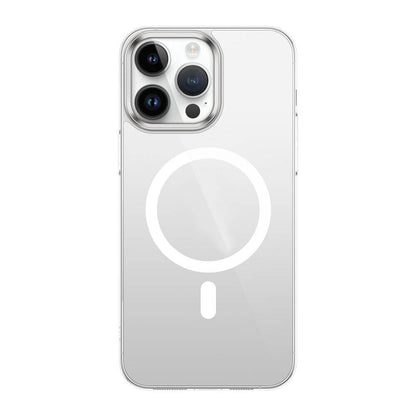 iPhone 15 Pro Kılıf Zore Wireless Şarj Özellikli Şeffaf G-Glass Kılıf