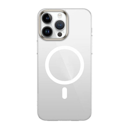 iPhone 15 Pro Kılıf Zore Wireless Şarj Özellikli Şeffaf G-Glass Kılıf