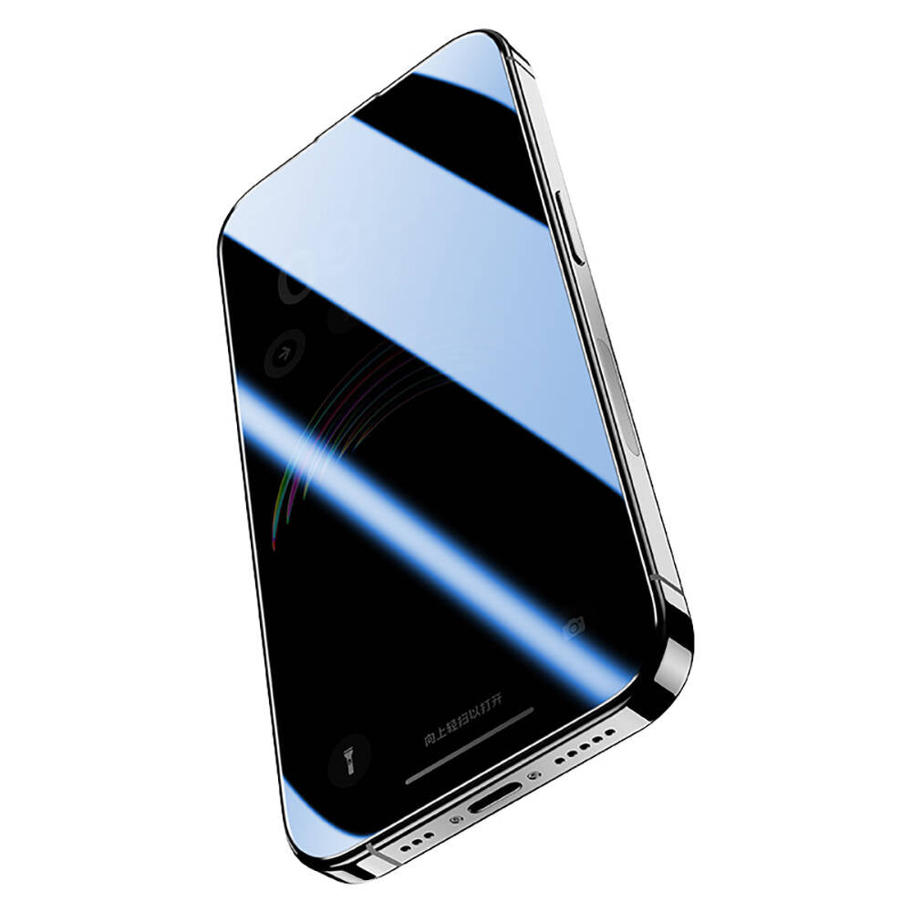 iPhone 15 Pro Max Hidrofobik Ve Oleofobik Özellikli Benks Privacy Air Shield Ekran Koruyucu 10'lu Paket