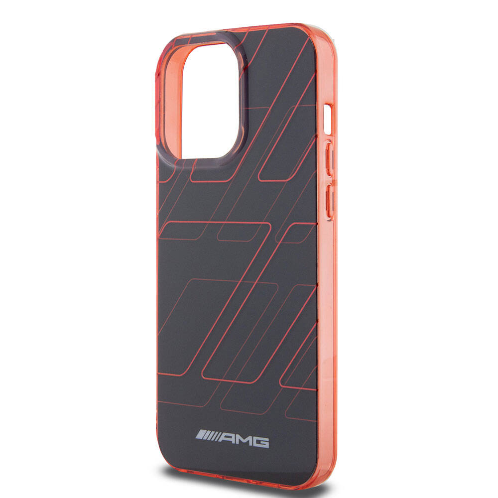 iPhone 15 Pro Max Kılıf AMG Orjinal Lisanslı Çift Katmanlı Dörtgen Desenli Kılıf