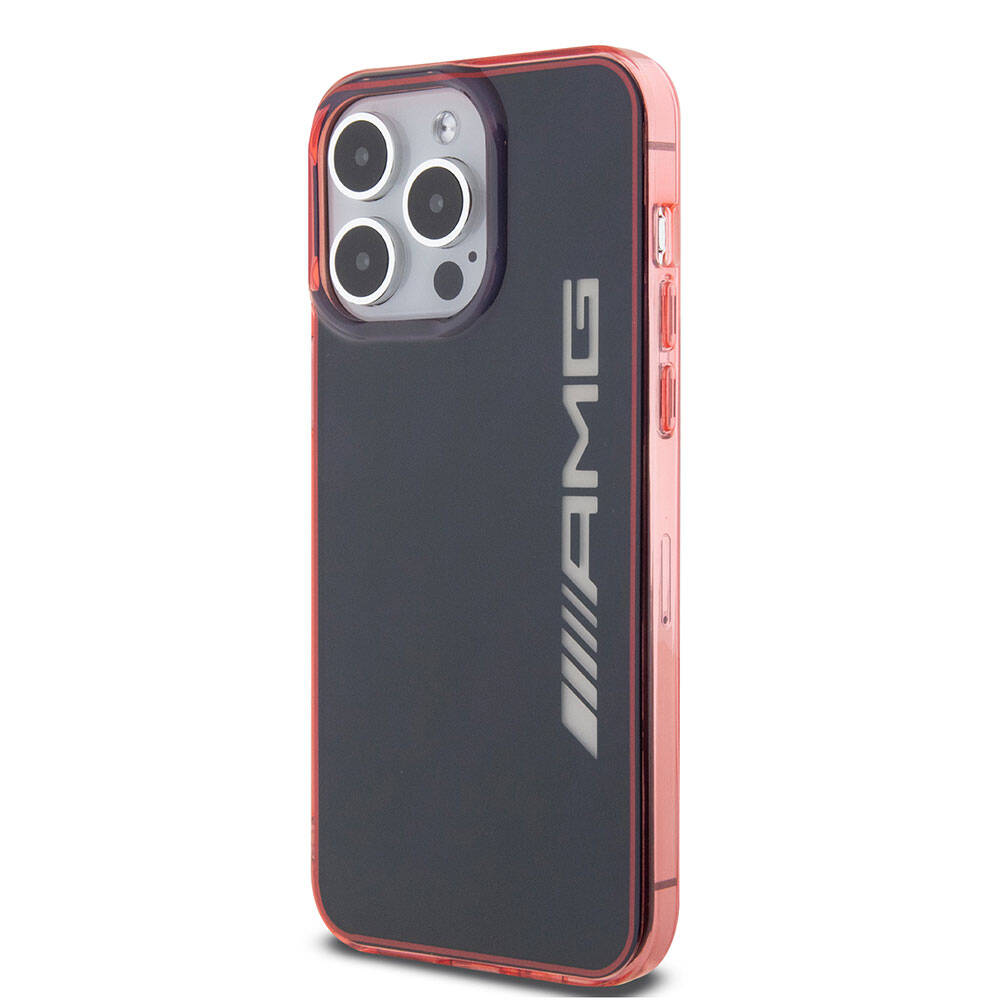 iPhone 15 Pro Max Kılıf AMG Orjinal Lisanslı Çift Katmanlı Şeffaf Büyük Logo Kılıf