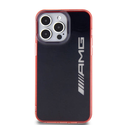 iPhone 15 Pro Max Kılıf AMG Orjinal Lisanslı Çift Katmanlı Şeffaf Büyük Logo Kılıf