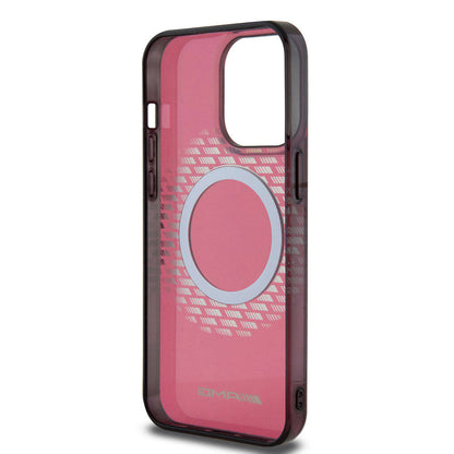 iPhone 15 Pro Max Kılıf AMG Orjinal Lisanslı M-safe Şarj Özellikli Eşkenar Dörtgen Desenli Transparan Kılıf