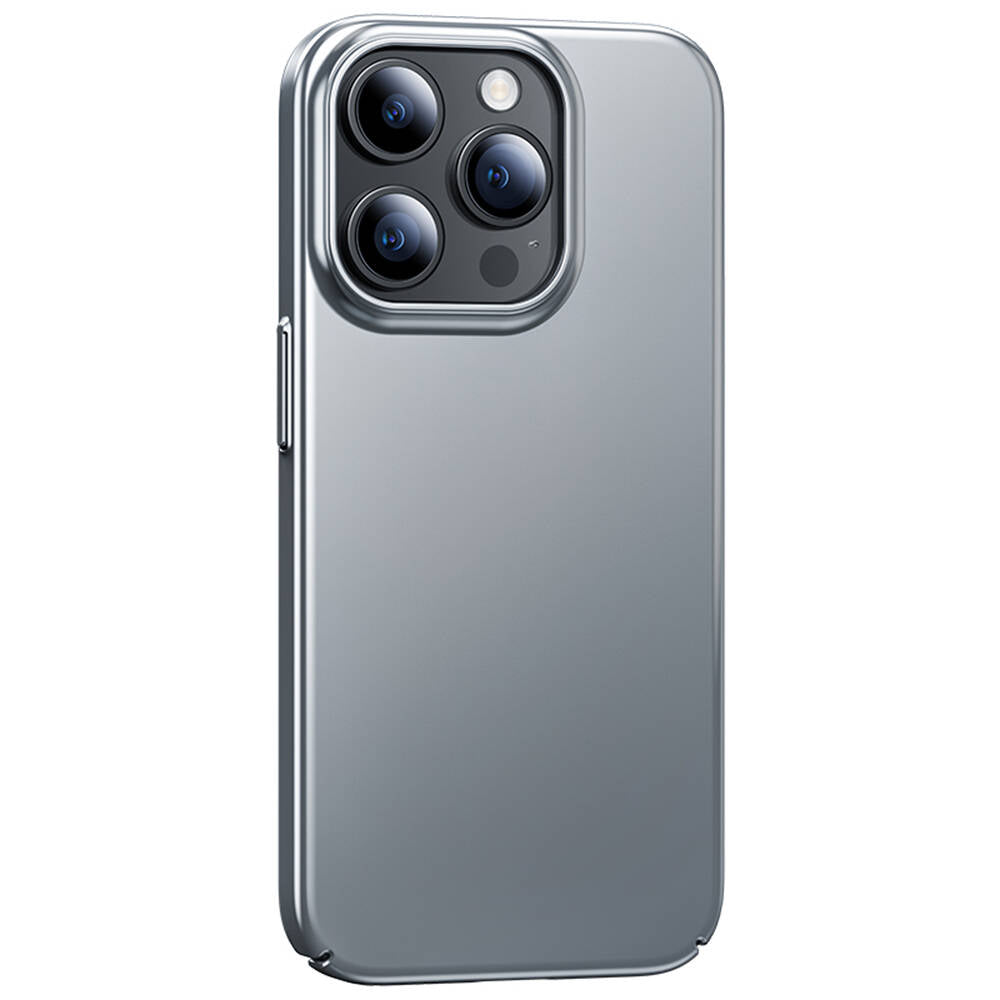 Apple iPhone 15 Pro Max Kılıf Benks Ultra İnce PC Kapak Gri