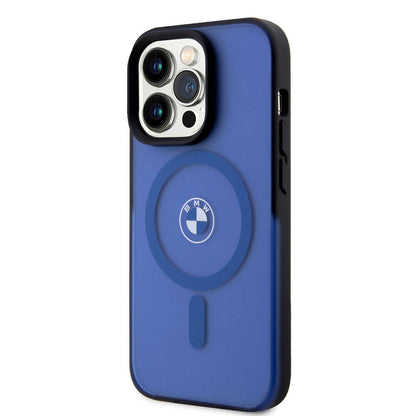 iPhone 15 Pro Max Kılıf BMW Orjinal Lisanslı M-safe Şarj Özellikli IML Baskı Logolu Buzlu Mat Kılıf