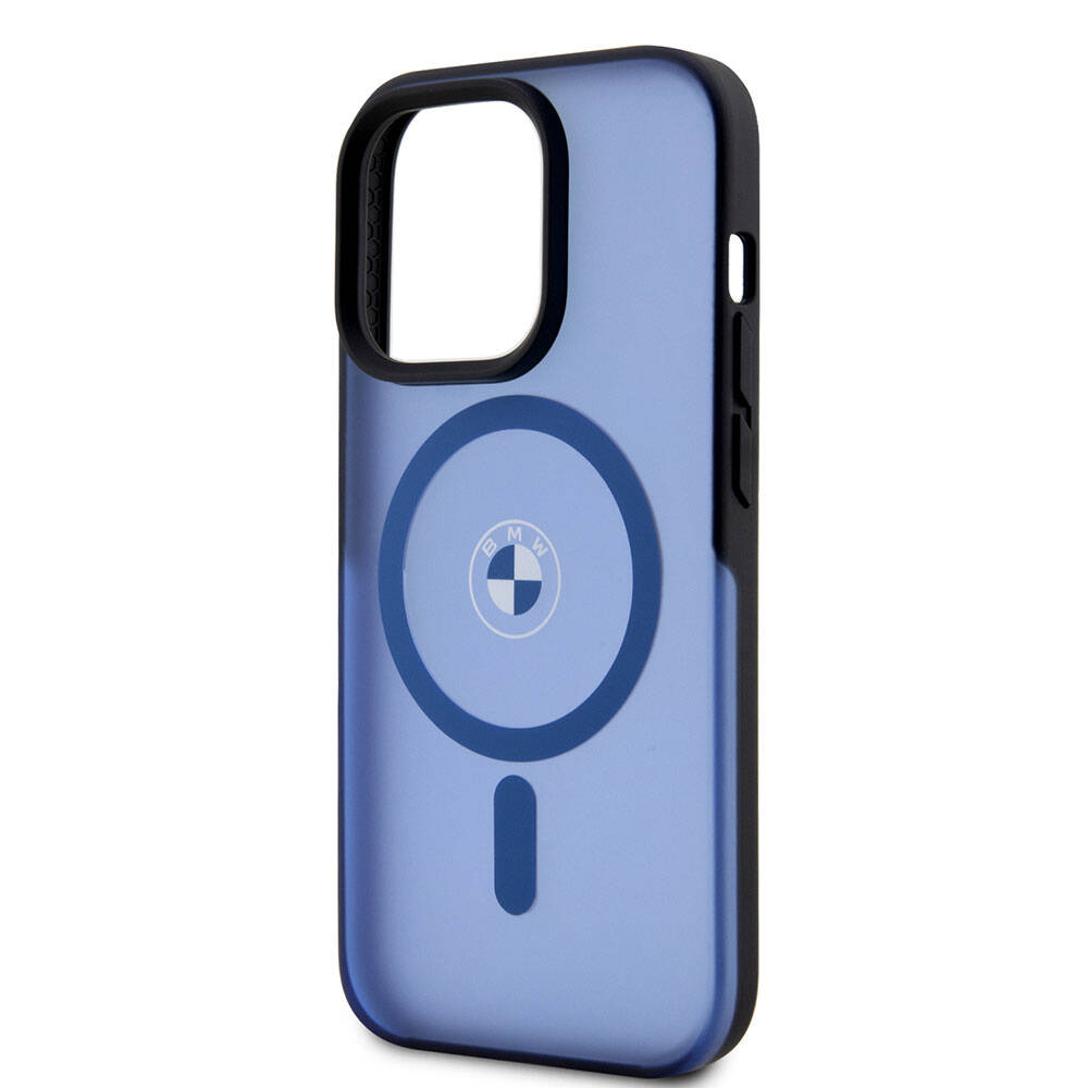 iPhone 15 Pro Max Kılıf BMW Orjinal Lisanslı M-safe Şarj Özellikli IML Baskı Logolu Buzlu Mat Kılıf