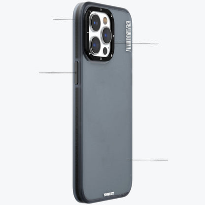 iPhone 15 Pro Max Kılıf Buzlu Mat Tasarım Youngkit Colored Sand Serisi Kılıf