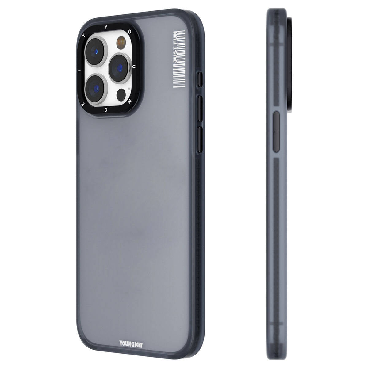 iPhone 15 Pro Max Kılıf Buzlu Mat Tasarım Youngkit Colored Sand Serisi Kılıf