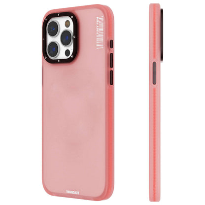 iPhone 15 Pro Max Kılıf Buzlu Mat Tasarım Youngkit Colored Sand Serisi Kılıf