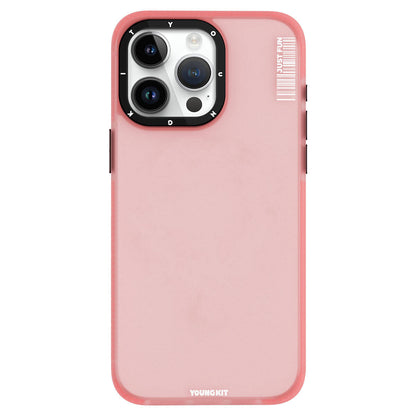 iPhone 15 Pro Max Kılıf Buzlu Mat Tasarım Youngkit Colored Sand Serisi Kılıf