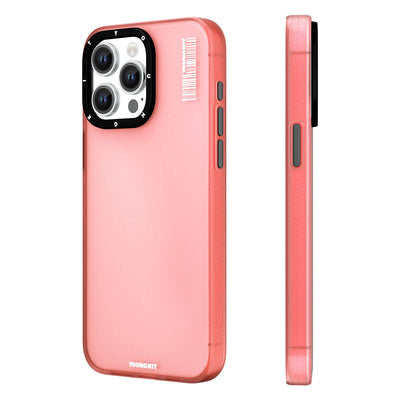Apple iPhone 15 Pro Max Kılıf Buzlu Mat Tasarım Youngkit Hidden Sand Serisi Kapak Gri