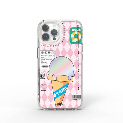 iPhone 15 Pro Max Kılıf Çift Katman Desenli Wiwu Summer Serisi Kılıf